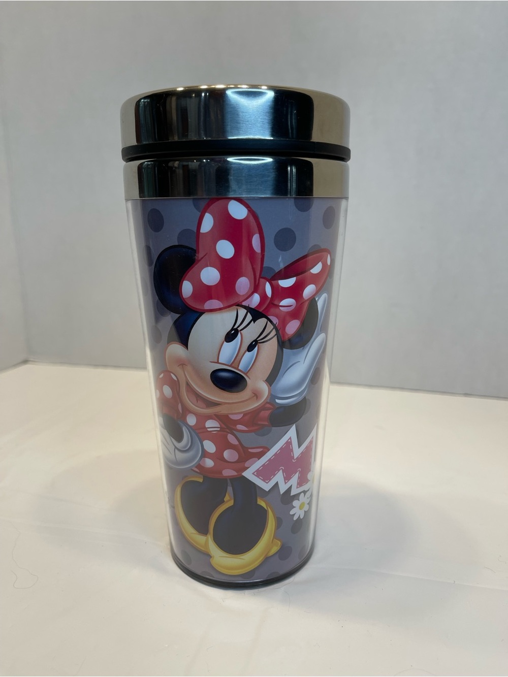 Minnie Mouse Polka Dot Travel Tumbler - Red